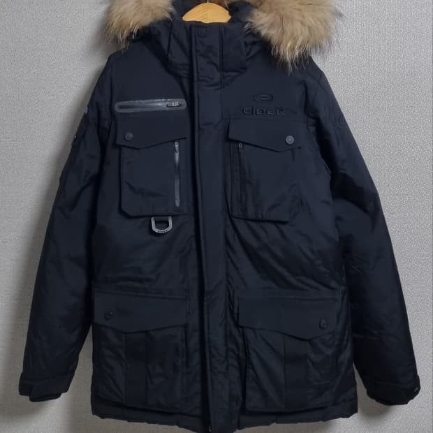 S (55) 아이더 블랙 덕다운 오리털 패딩 700