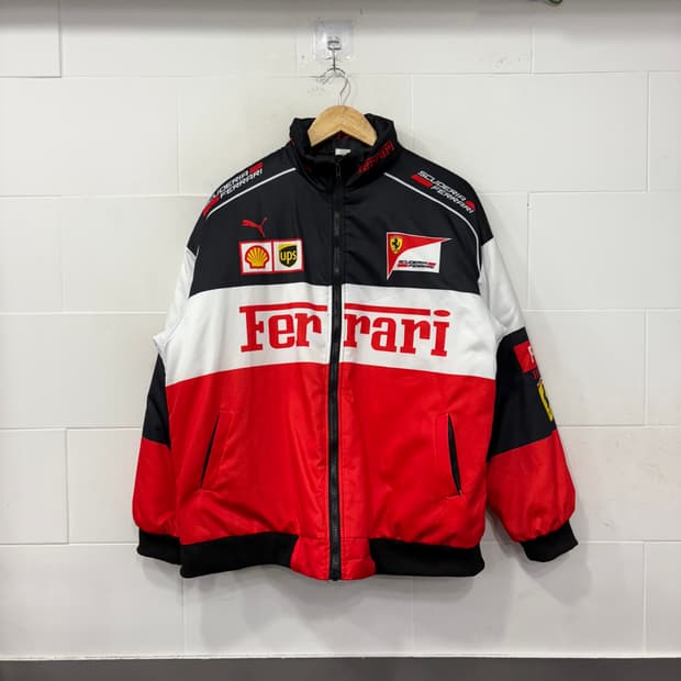 페라리 테마 F1 레이싱 자켓