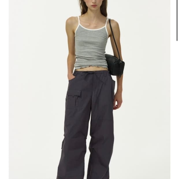 Ribbonbit 리본빛 노마드 카고 팬츠 차콜