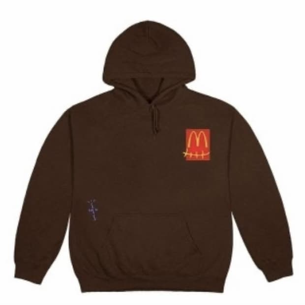 (레어) 캑터스잭 X 맥도날드 브라운 스티커 팩 후드 M