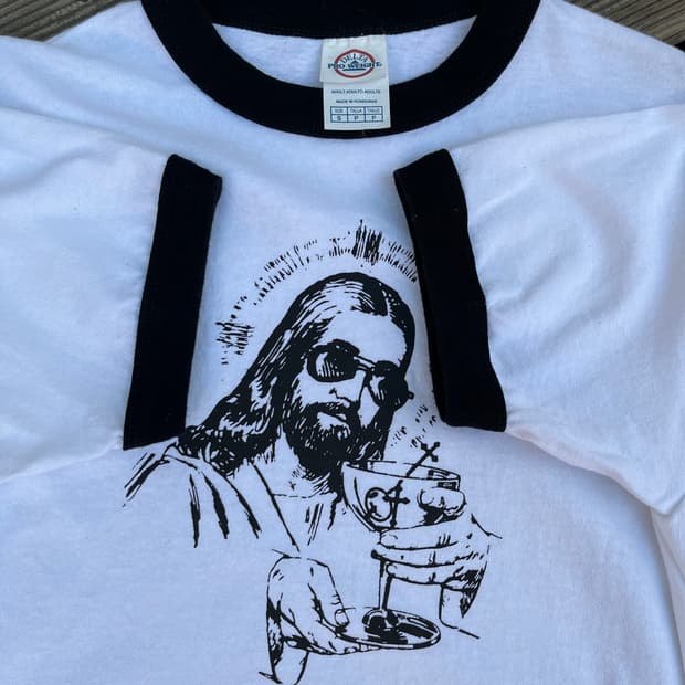 2000s Jesus Ringer T Shirts
