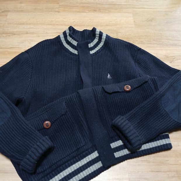 빈폴 beanpole 니트 점퍼 집업 자켓