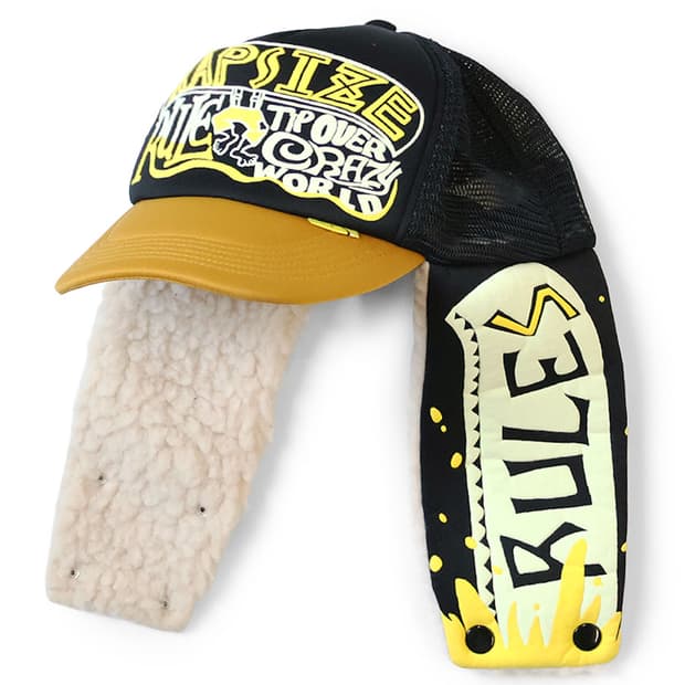 캐피탈 캡사이즈 룰 Pt 럼버 트럭 캡 블랙 골드 K2511XH549