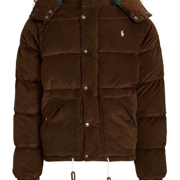 폴로 컨버터블 코듀로이 다운 패딩 M