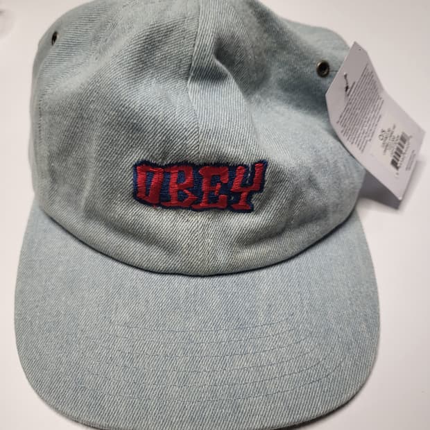 obey 데님 캡