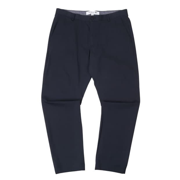 라코스테 네이비 레귤러핏 코튼 치노팬츠