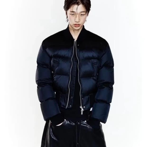 HALEINE CROPPED DUCK DOWN BOMBER 패딩
