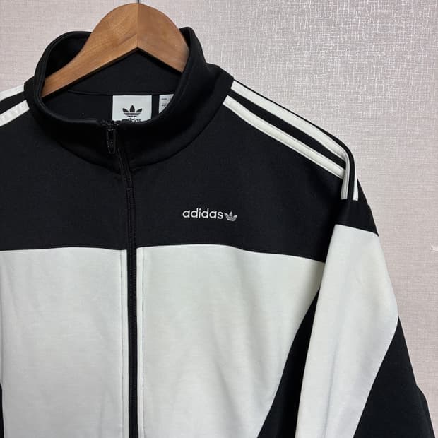빈티지 아디다스 져지 블랙/화이트 M