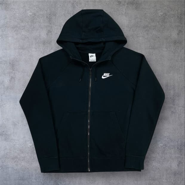 나이키 블랙 컬러 퓨추라 스몰 로고 후드 집업