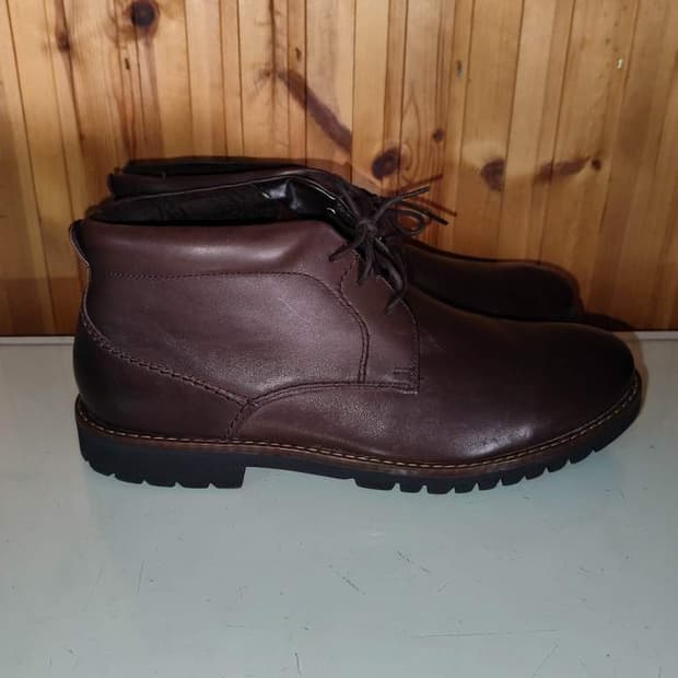 275mm 락포트 와이드 마샬 브라운 가죽 처커부츠