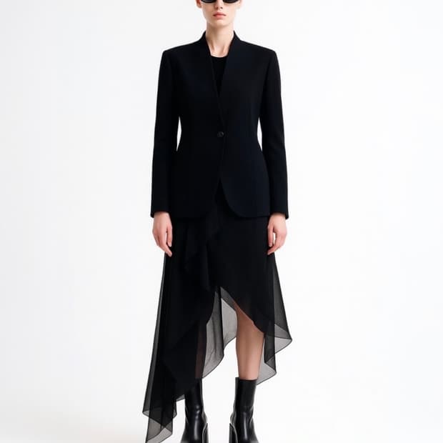 Chloé Minimal Black Jacket