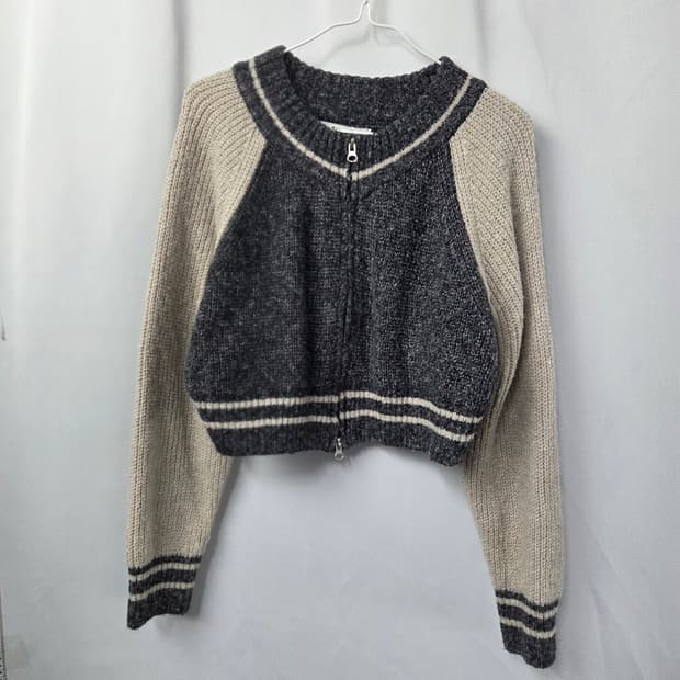 프리(120) 에잇세컨즈 크롭 니트 자켓 