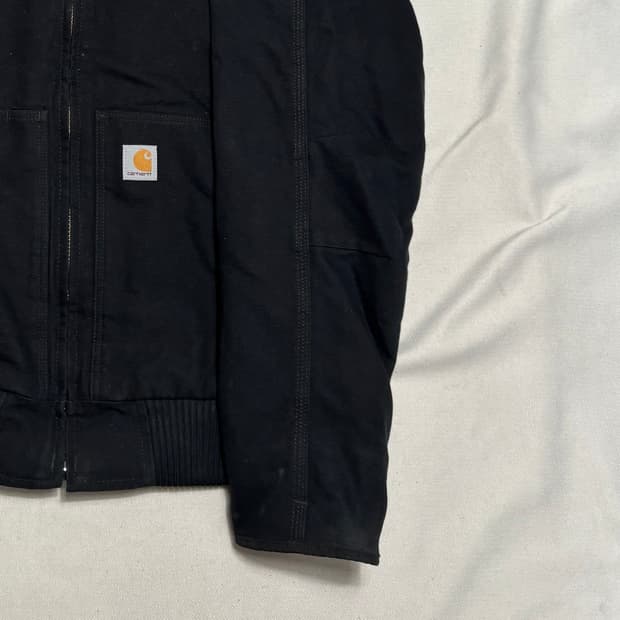 M 칼하트 블랙 후드 워크 자켓