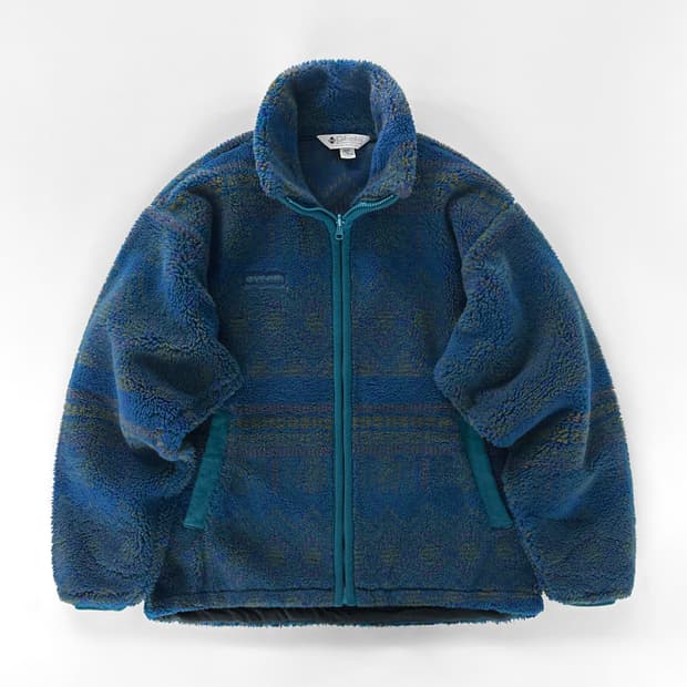 90s 빈티지 usa 컬럼비아 파일 플리스 자켓