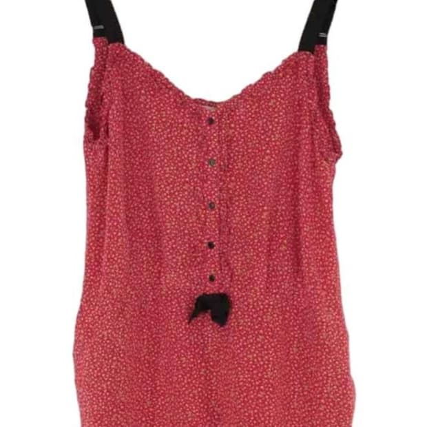 정품 산드로 플로럴 밴딩 점프수트 44-66