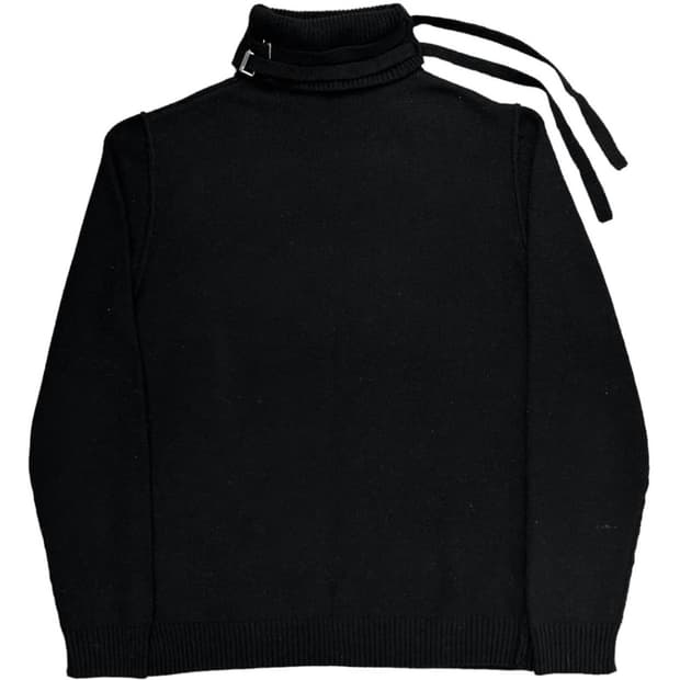 라프시몬스 19aw 터틀넥 목폴라 니트 s사이즈