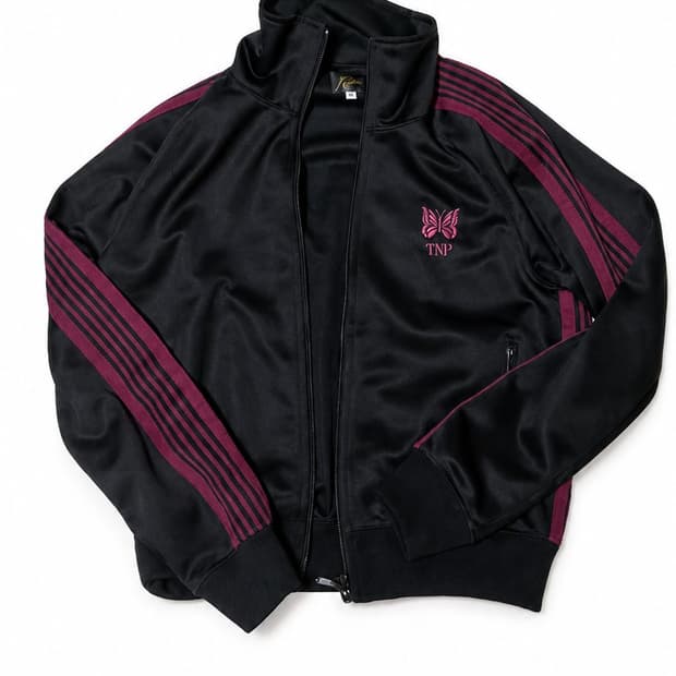 니들스 x TW 트랙 자켓 블랙 레드 1 size
