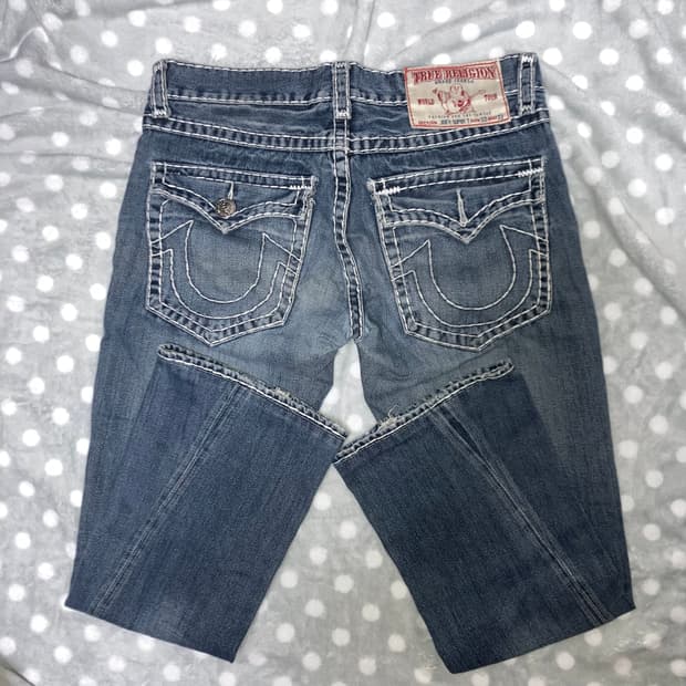 트루릴리전 부츠컷 데님팬츠 청바지