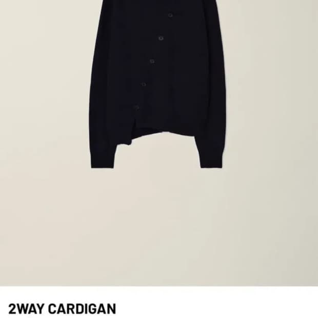 EE 2way cardigan black