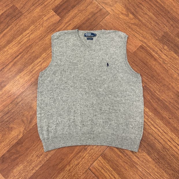 105 폴로 랄프로렌 램스울 니트 조끼 베스트 