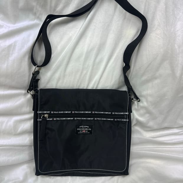 폴로진스 나일론 메신저 백