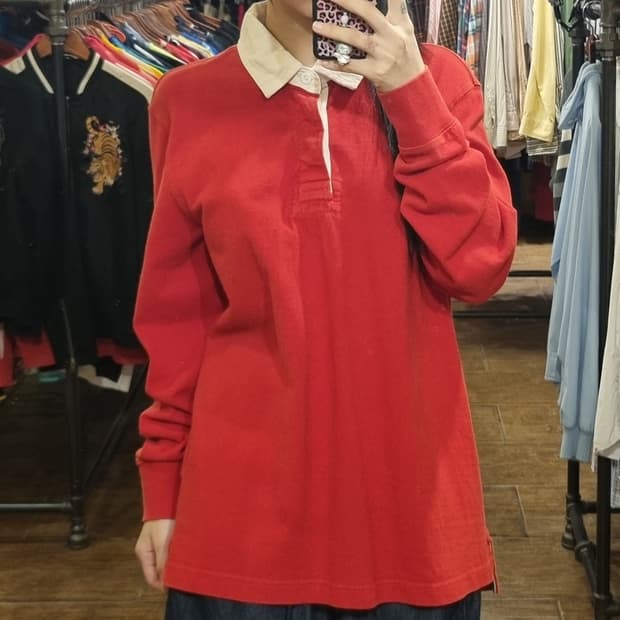 [Hi] 빈티지 럭비티 레드