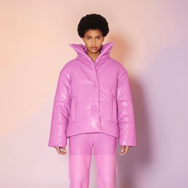 S/ 나누슈카 에코레더 하이드 패딩 점퍼