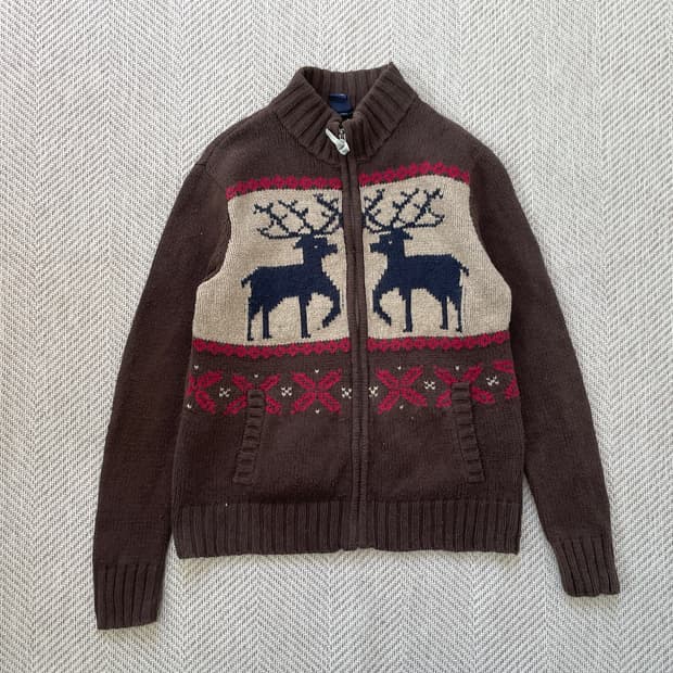 갭 코위찬 노르딕 코튼 집업 