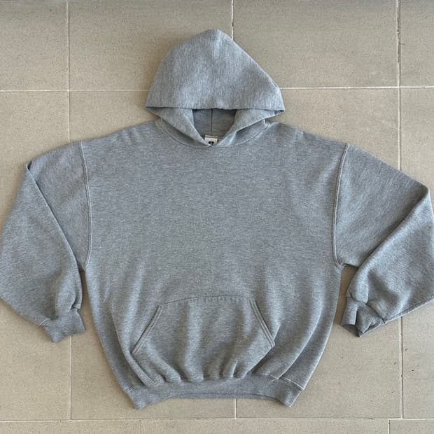 00s 빈티지 러셀 후드 그레이 XL