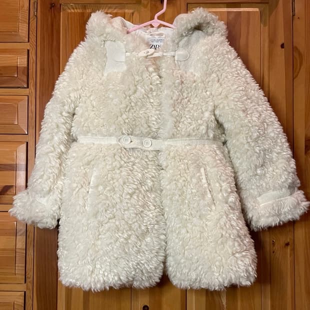 ZARA 자라 뽀글이 테디베어 여성 후드 코트 자켓 55
