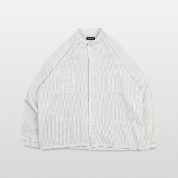 ANTIQULOTHES Seersucker Stripe Loose Fit