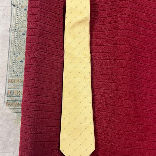 펜디 패턴 넥타이 옐로우 #csz2551