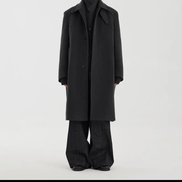Youth mac coat 차콜 L