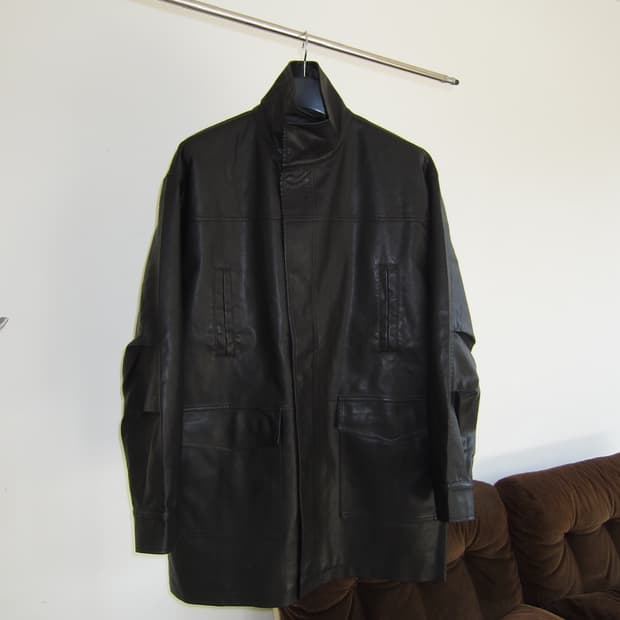리이리 Tank vintage leather coat