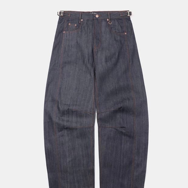 배드블러드 찰리 셀바지 배럴 진 인디고