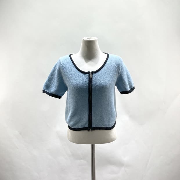 에잇세컨즈 2023 여성니트크롭집업반팔 85