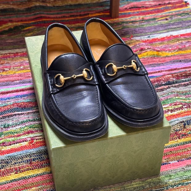 구찌 1953 홀스빗 로퍼 6.5(260) 블랙