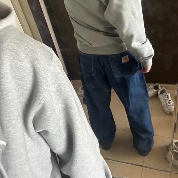 (31)칼하트 wip 브랜든 팬츠 블루 스톤 워시드 새상품