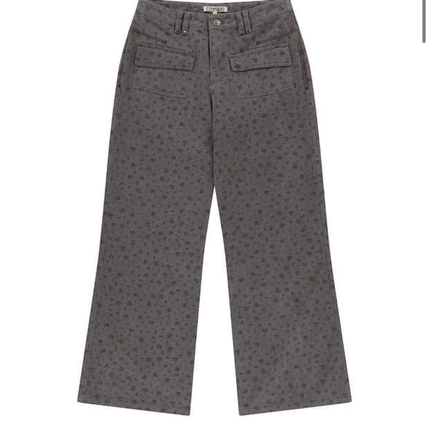 구해요!!!!코이세이오 플라워 패턴 팬츠 퍼플 그레이