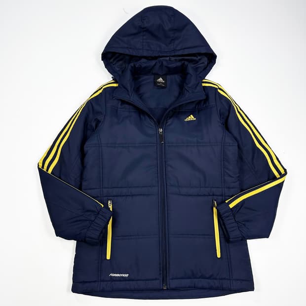 아디다스 og 올드스쿨 여성 후디 누빔 점퍼 네이비 여성XS