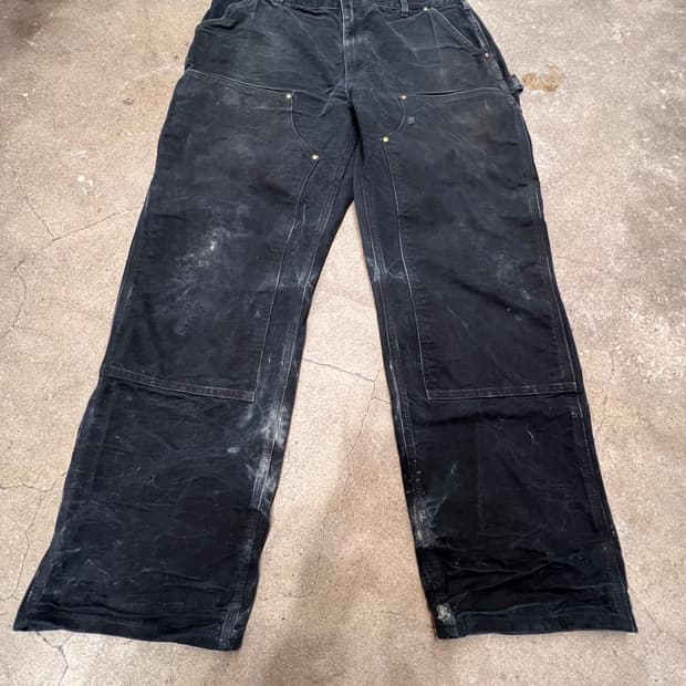 칼하트 더블니 루즈 오리지널핏 블랙