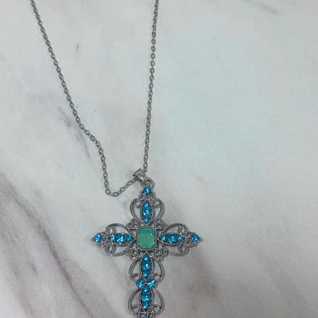 Y2k Cross pendant Vintage necklace