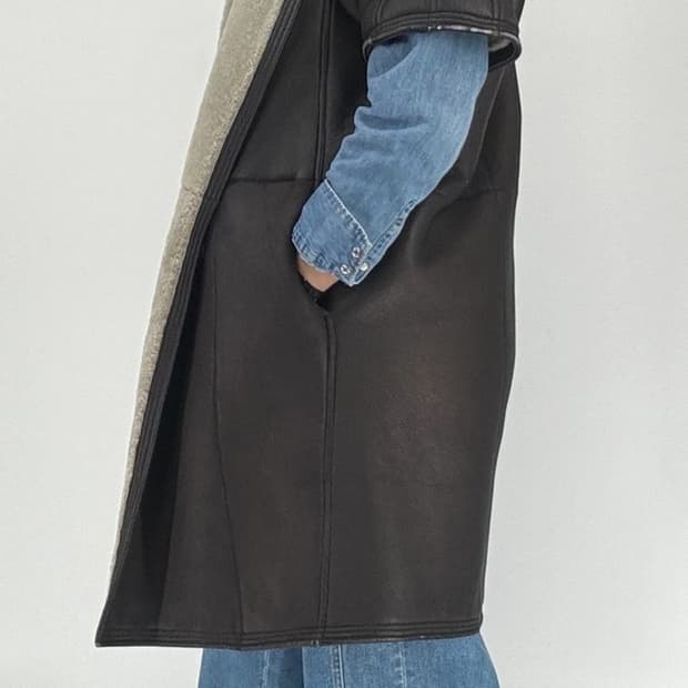 릭 오웬스 SPHINX F/W 15 코트(시어링-램스킨)해외발송