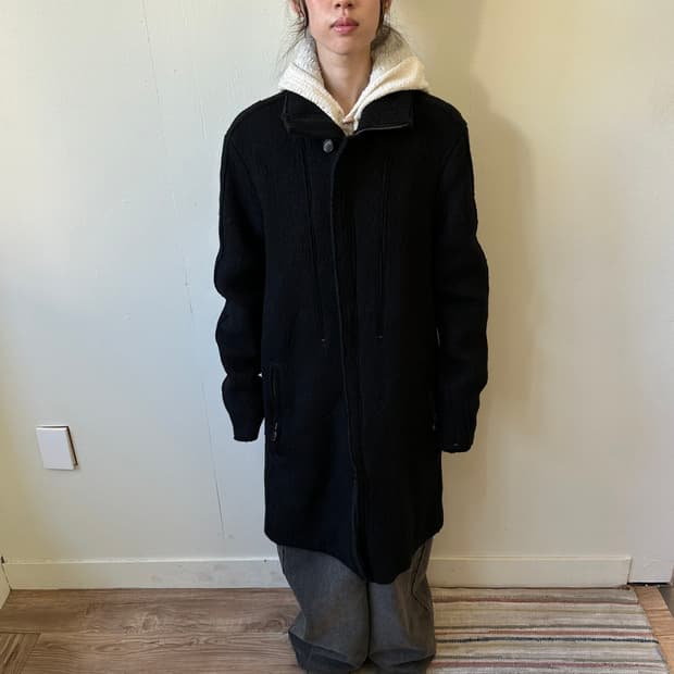 로로피아나 캐시미어 블랙 코트