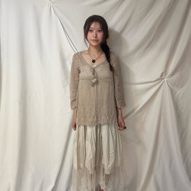 반짝이 방울 니트