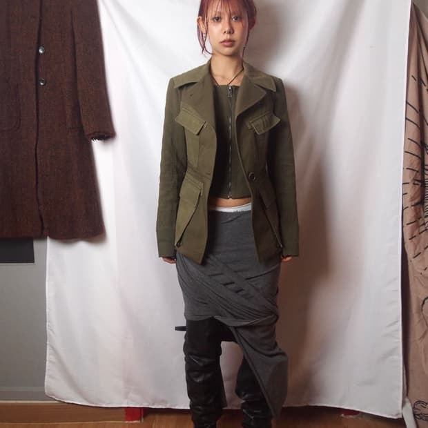 질스튜어트 밀리터리 코튼 자켓