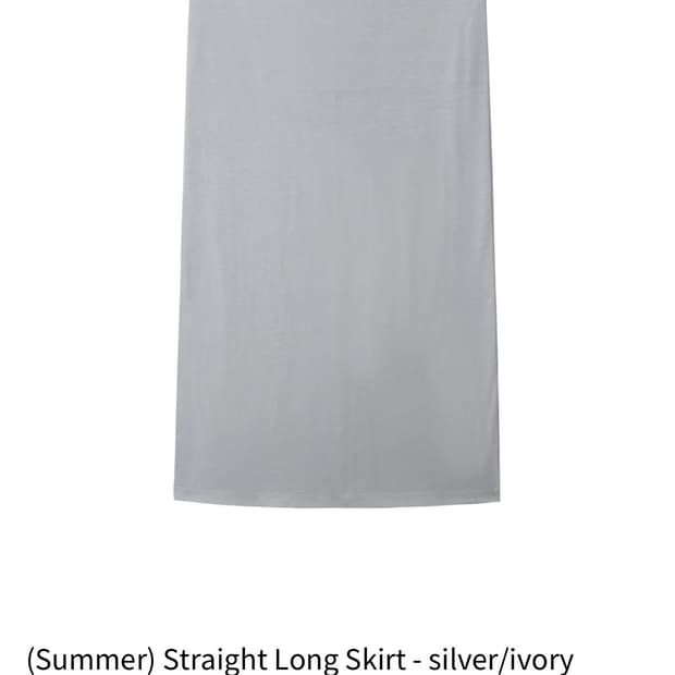 브리즈아카이브 summer straight long skirt 01