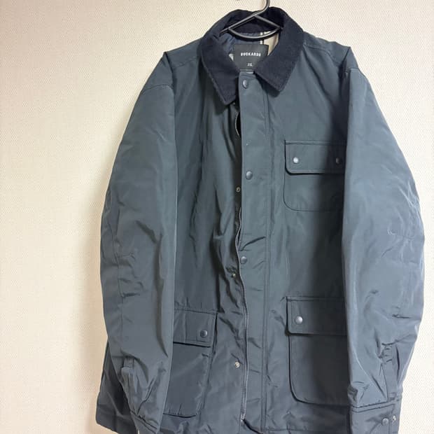 [택 미제거] 버커루 코듀로이 카라 헌팅 자켓 (110 사이즈 / 다크 