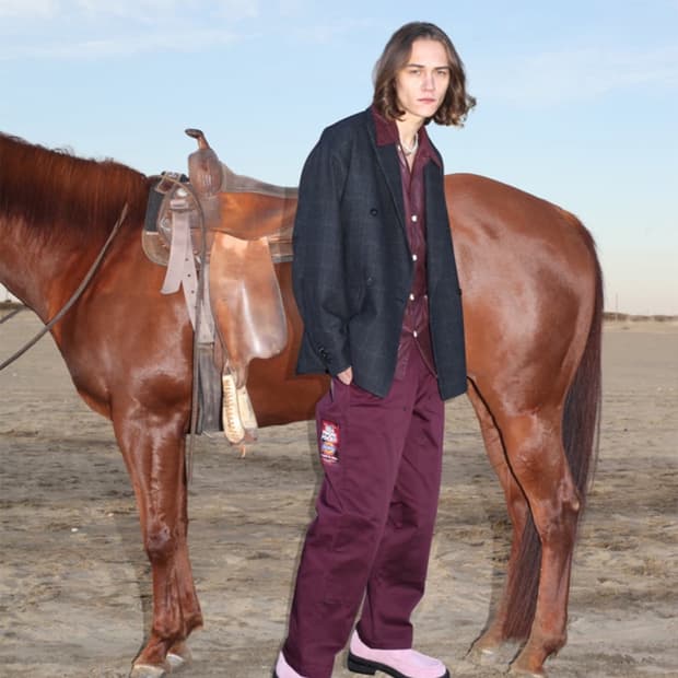 지에다-디키즈 더블니 프린팅 팬츠