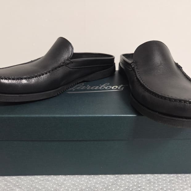 파라부트 바하마 마린 뮬 로퍼 블랙 6.5 사이즈